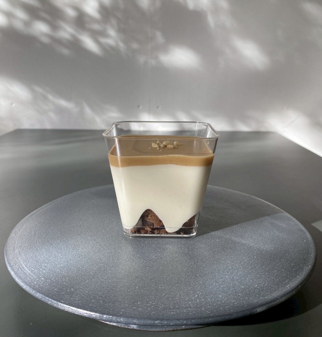 ピーナッツクリームチョコチップクッキーのレアチーズケーキ