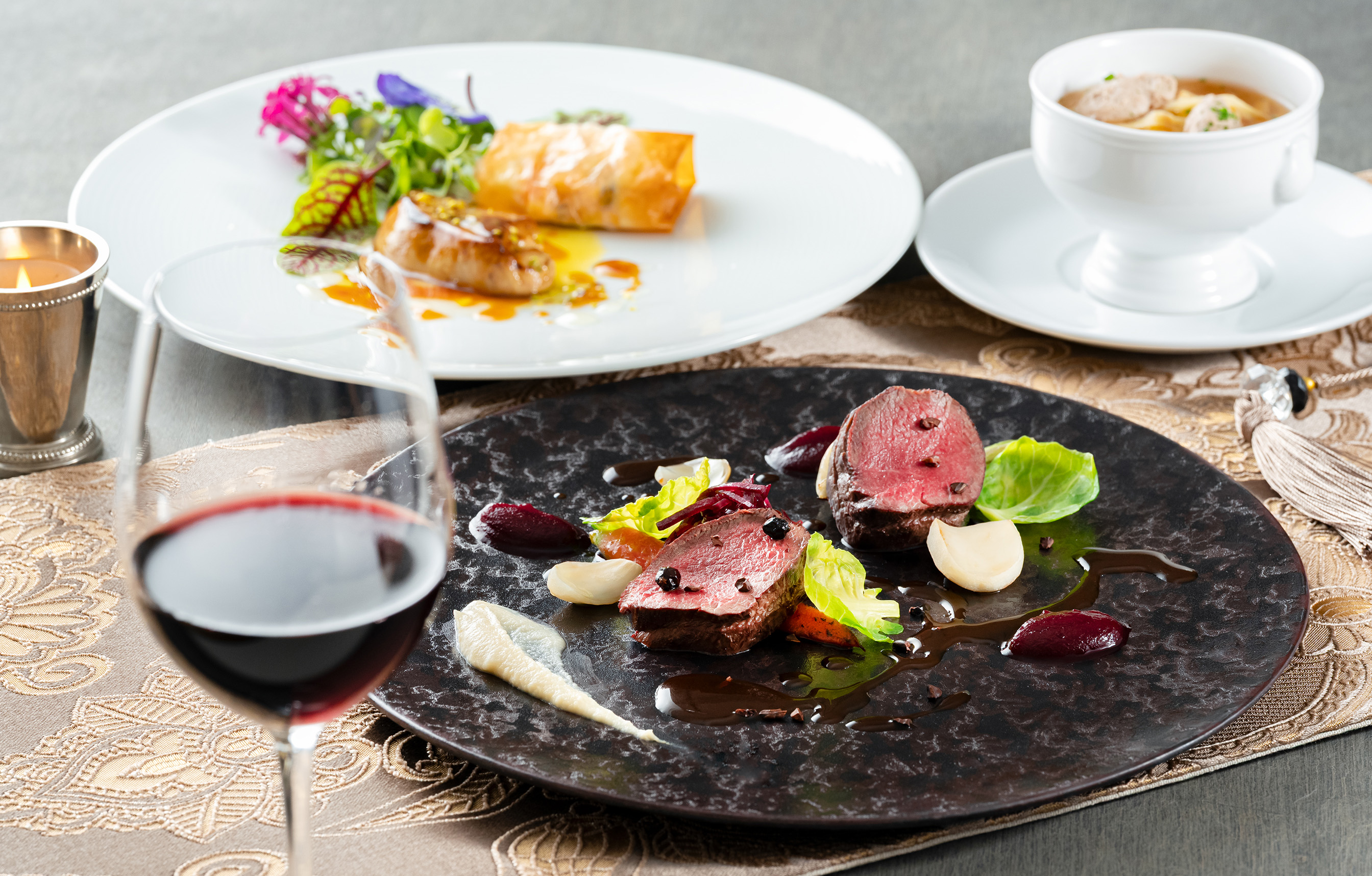 フランスから中欧ヨーロッパを味わう美食紀行　食事メニュー